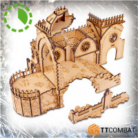 SciFi Gothic Ruined Convent Pulpit