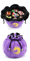 Drawstring Sectional Dice Pouch Purple