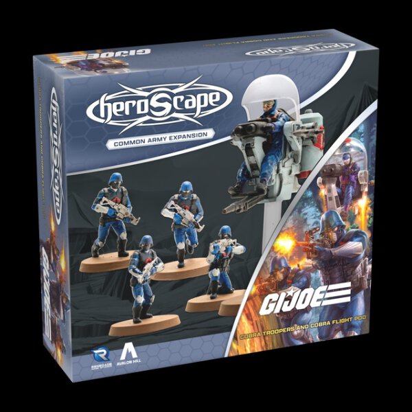 G.I. JOE Heroscape COBRA Troopers and COBRA Flight Pod Army Expansion
