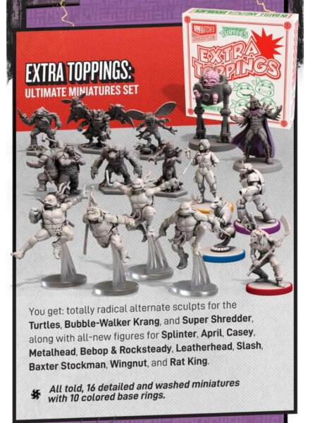 Unmatched Adventures TMNT Ultimate Miniatures Pack Extra Toppings