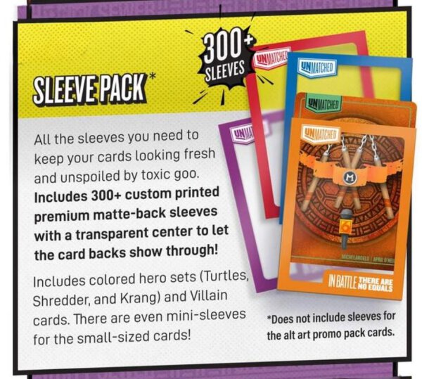 Unmatched Adventures TMNT Sleeve Pack