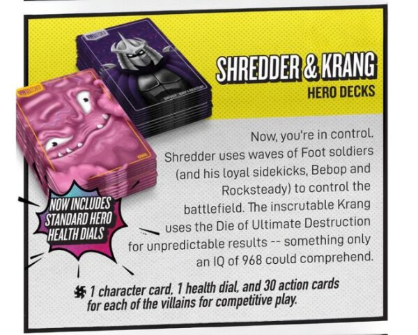 Unmatched Adventures TMNT Shredder & Krang Deck