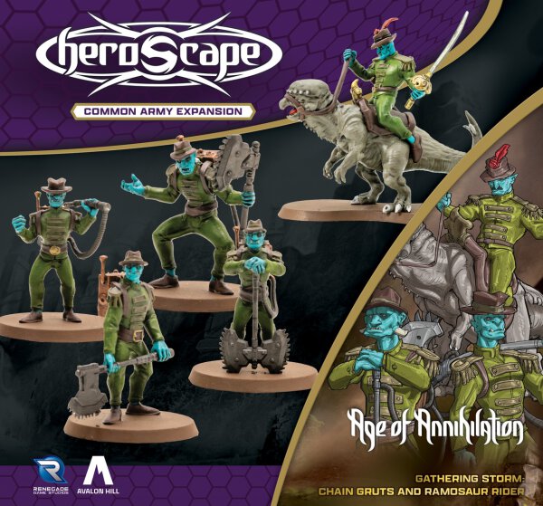 Heroscape Chain Gruts and Ramosaur Rider Army Expansion (english)