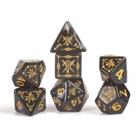 D&D Adventure Dice Rogue Black (17)