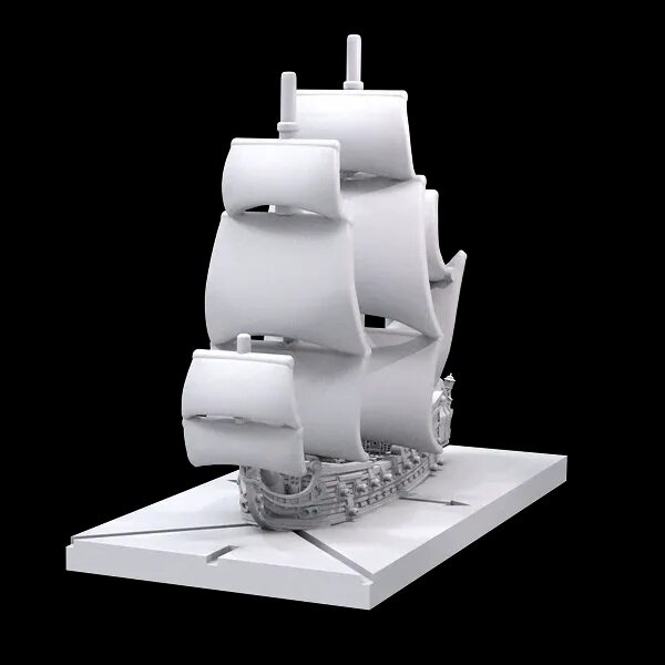 Oak and Iron Galley Frigate