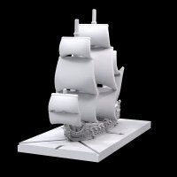 Oak and Iron Galley Frigate
