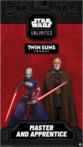 Star Wars: Unlimited Twin Suns Player Deck Master and Apprentice (english)