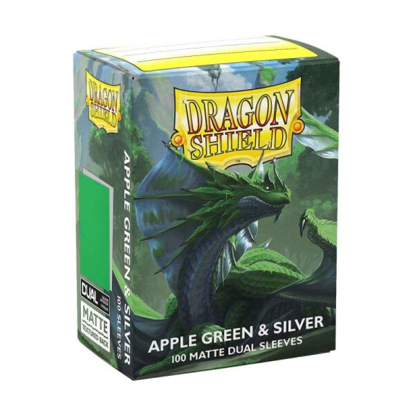 Dragon Shield: Matte – Dual Apple Green & Silver(100)