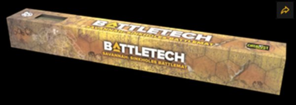 BattleTech Neoprene BattleMat Savannah Sinkhole/Mountain Lake