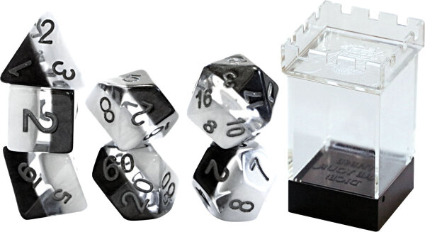 Supernova Dice Yin Yang (7 Dice Set)