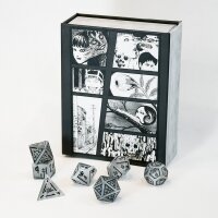 Junji Ito Grey Cats Eye Stone Dice Set