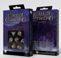 Call of Cthulhu 7th Edition Blue-green & Gold Dice Set