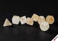 Borealis® Polyhedral Champagne/white 7-Die Set (with...