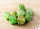 Marble® Polyhedral Sour Green/white 7-Die Set (with bonus die)