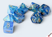 Shimmer™ Polyhedral Aqueous/gold 7-Die Set (with...