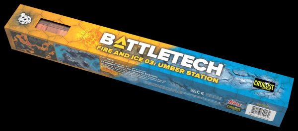BattleTech BattleMat Fire and Ice 03 Umber Station