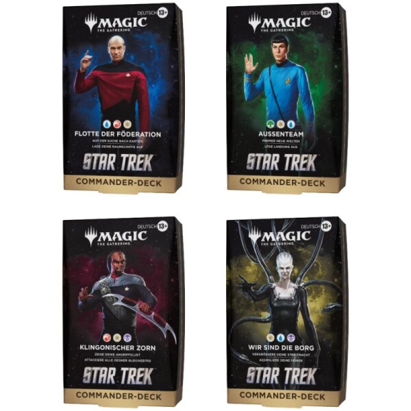 MTG - Star Trek Commander Deck Display (4 Decks) - DE