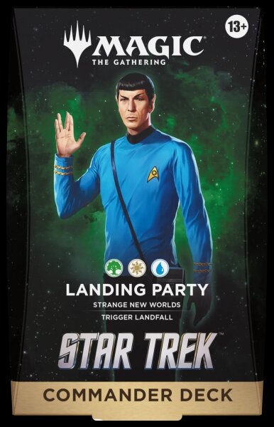 MTG - Star Trek Commander Deck Landing Party (Green, White, Blue) - EN
