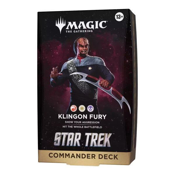 MTG - Star Trek Commander Deck Klingon Fury Red, White, Black) - EN