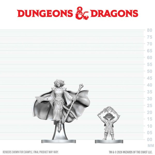D&D Nolzurs Marvelous Minis W29 Gnome Warlock & Aasimar Wizard MOQ2