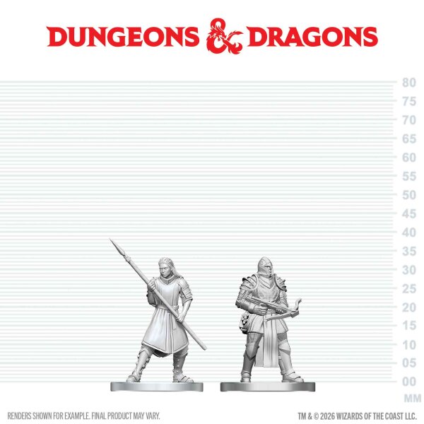 D&D Nolzurs Marvelous Minis W29 Town Guards MOQ2