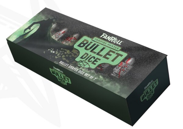 Resin Bullet Poly Dice Set Vampire Hunter (7)