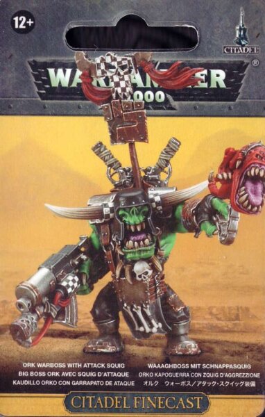 Ork Warboss Waaghboss mit Schnappasquig